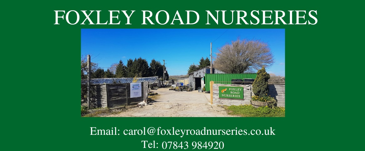 Foxley Road Nurseries ~ Quality Plants at Reasonable Prices ~